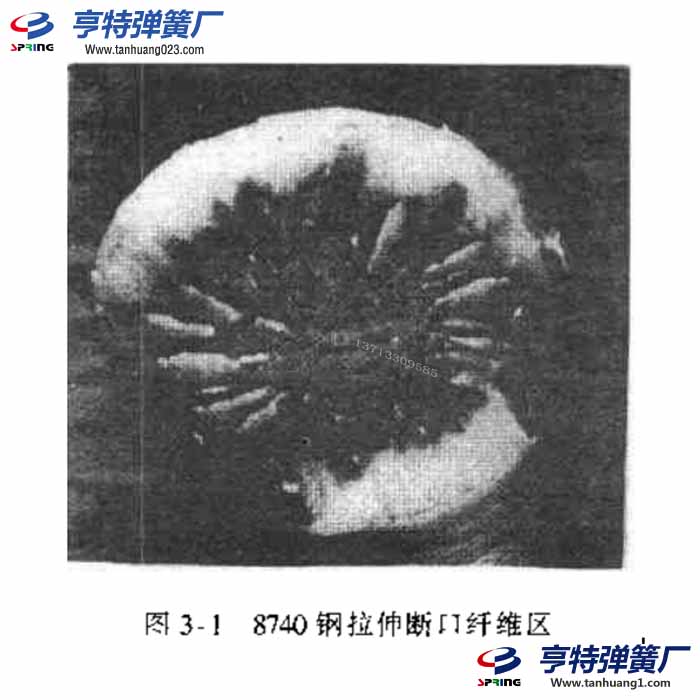弹簧韧窝断口的宏观形貌特征