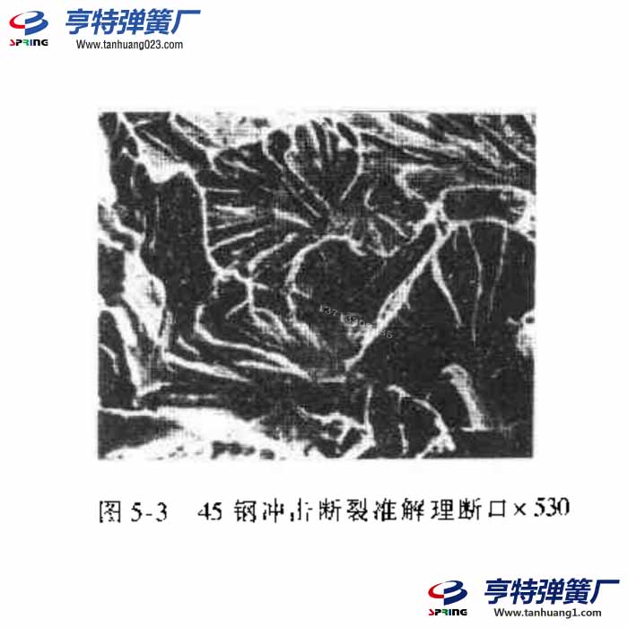 弹簧准解理断口形貌特征