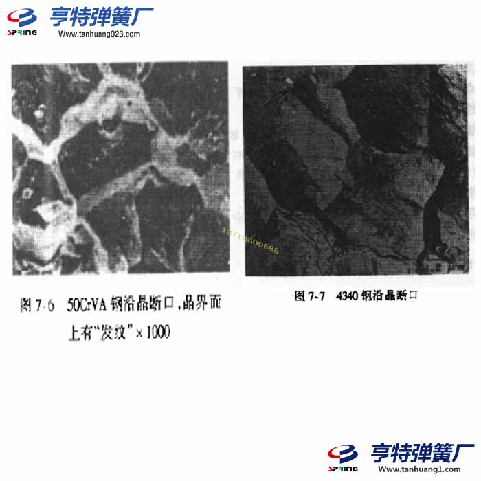 弹簧氢脆断口微观形貌寿命特征