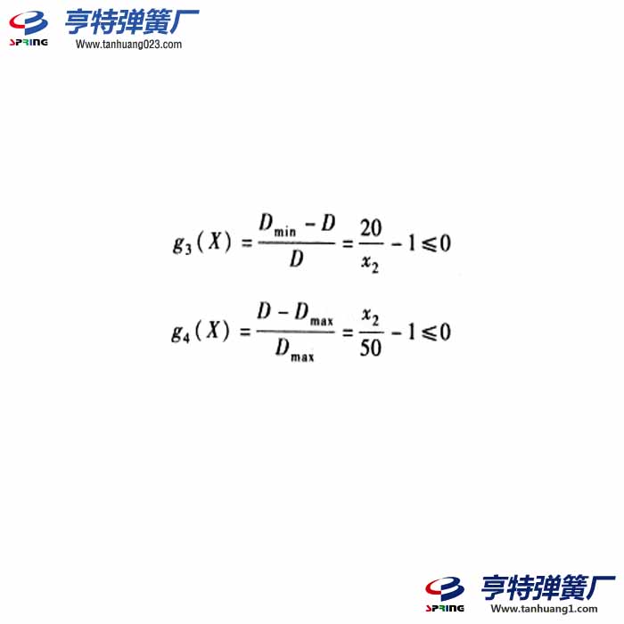 压缩弹簧中径尺寸约束计算公式